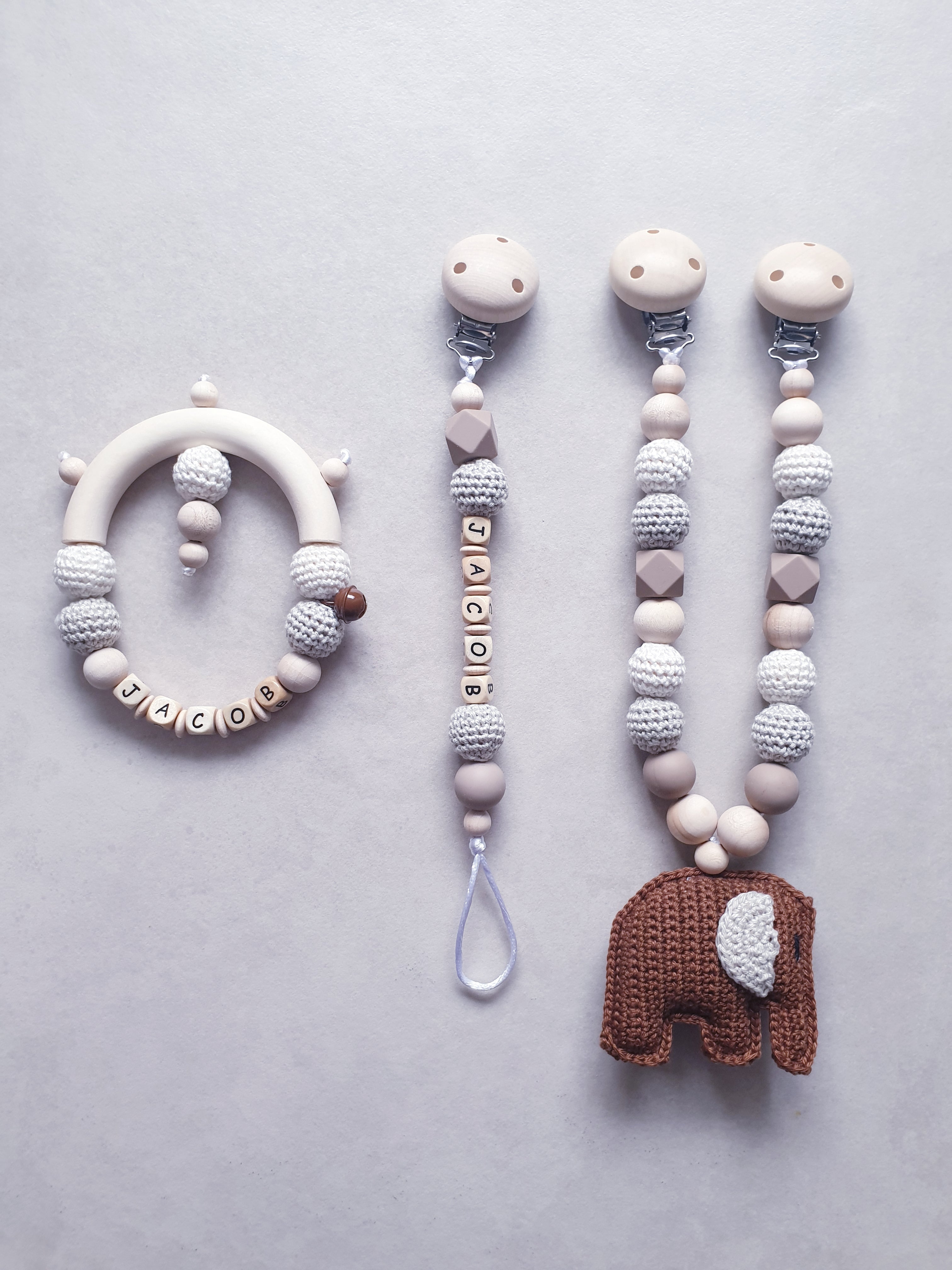 Newborn Set ELEFANT "brown"