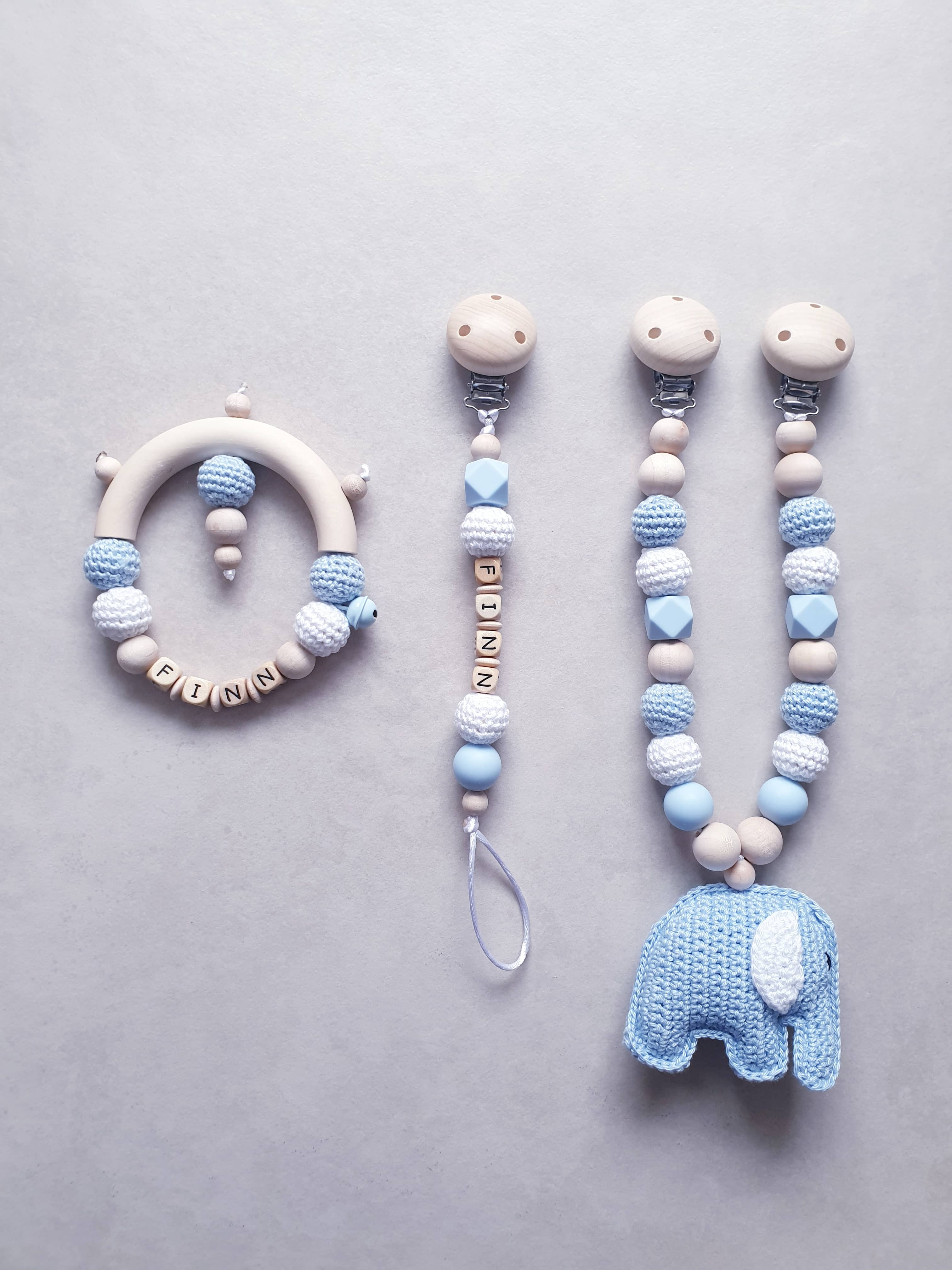 Newborn Set ELEFANT "blue"